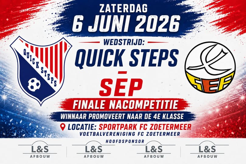 Zaterdag 6 juni: DE FINALE!