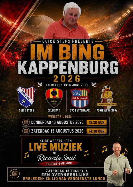 Programma van het IM Bing Kappenburg toernooi op 13 en 15 augustus
